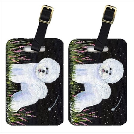 Carolines Treasures Carolines Treasures SS8143BT Bichon Frise Luggage Tags; Pack - 2 SS8143BT